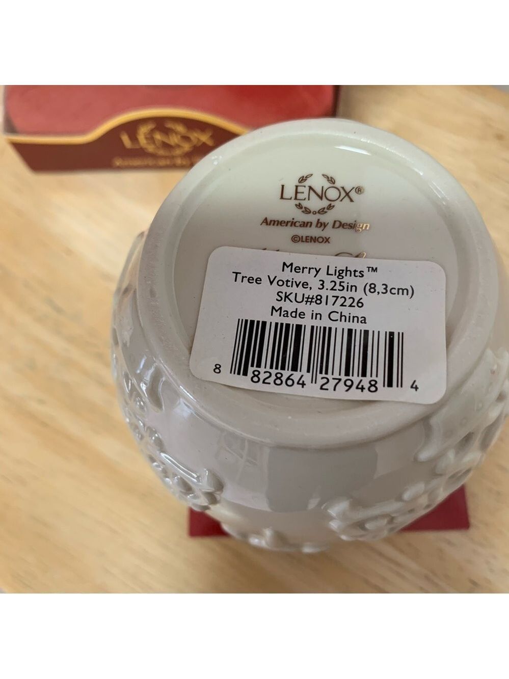 LENOX merry lights tree votive tea light holder classic ivory with gold holiday - Picture 5 of 13